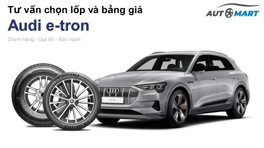 Bảng giá lốp xe Audi e-tron chính hãng, ưu đãi mới nhất