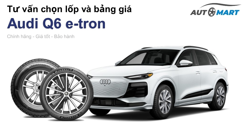 Bảng giá lốp xe Audi Q6 e-tron chính hãng, ưu đãi mới nhất