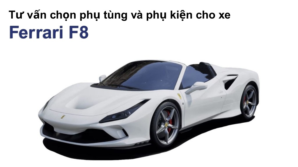 Bảng giá lốp xe Ferrari F8 chính hãng, ưu đãi mới nhất