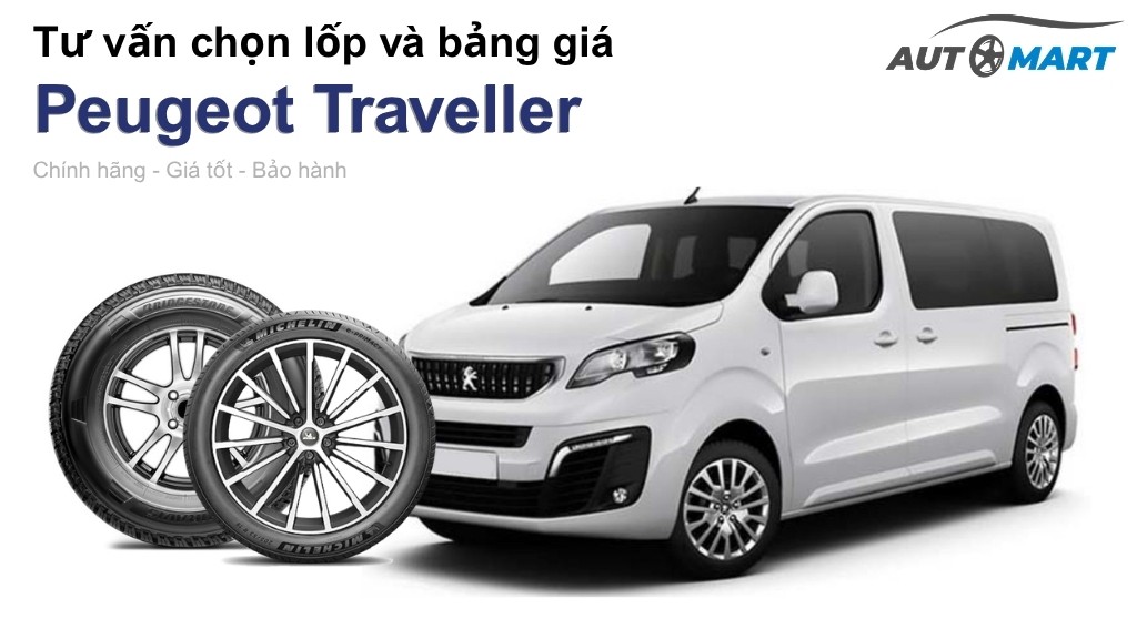 Bảng giá lốp xe Peugeot Traveller chính hãng, ưu đãi mới nhất