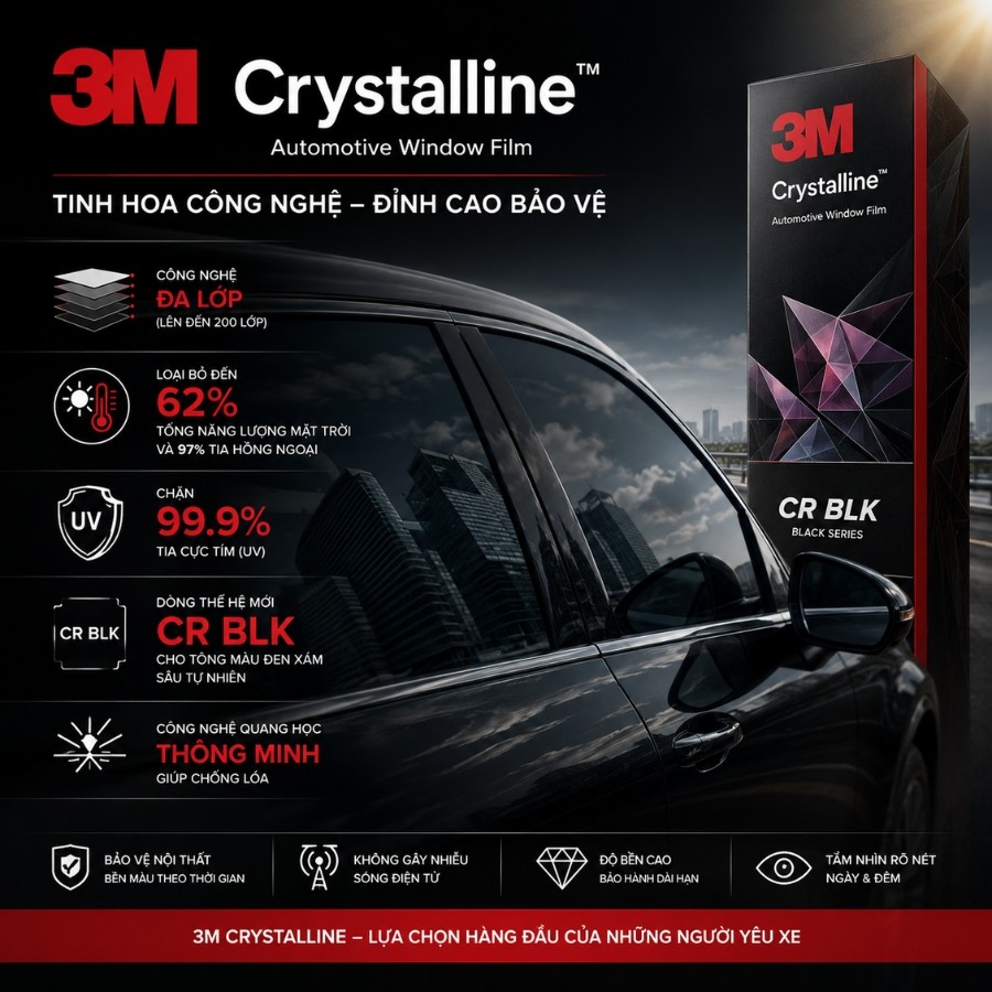 Phim cách nhiệt 3M Crystalline