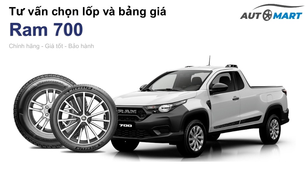 Bảng giá lốp xe Ram 700 chính hãng, ưu đãi mới nhất