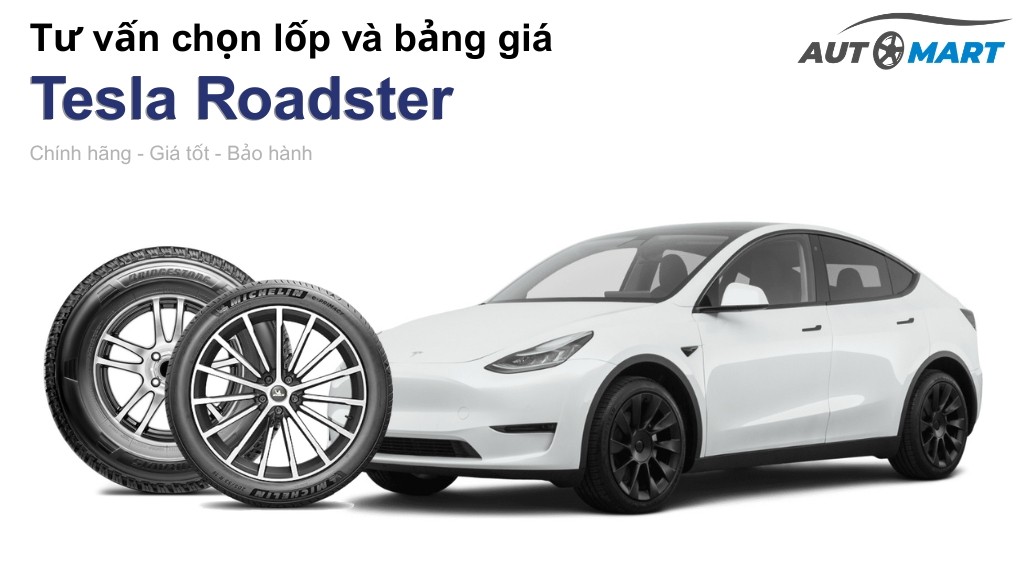 Bảng giá lốp xe Tesla Roadster chính hãng, ưu đãi mới nhất