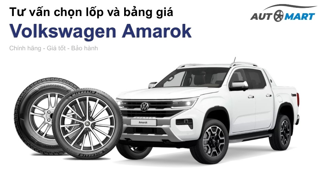 Bảng giá lốp xe Volkswagen Amarok chính hãng, ưu đãi mới nhất